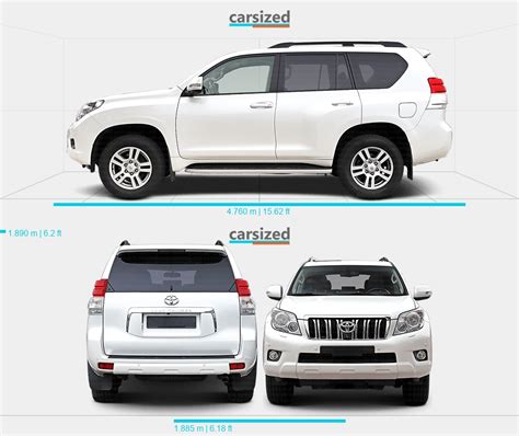 toyota prado length of vehicle.